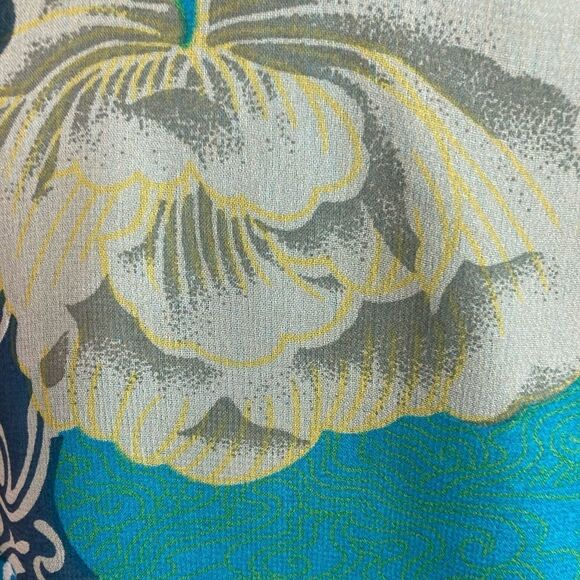 Original Anthony VTG Asian floral print and butterfly sleeved open kimono lined - Picture 10 of 12